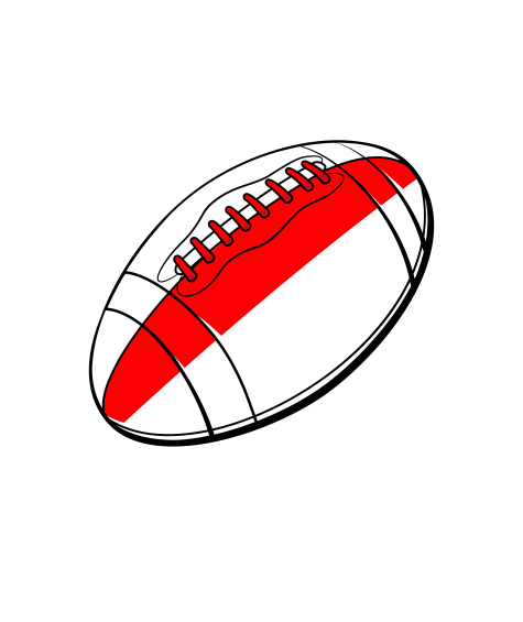 Georgia Rugby Ball Long Sleeve Tee (Red)